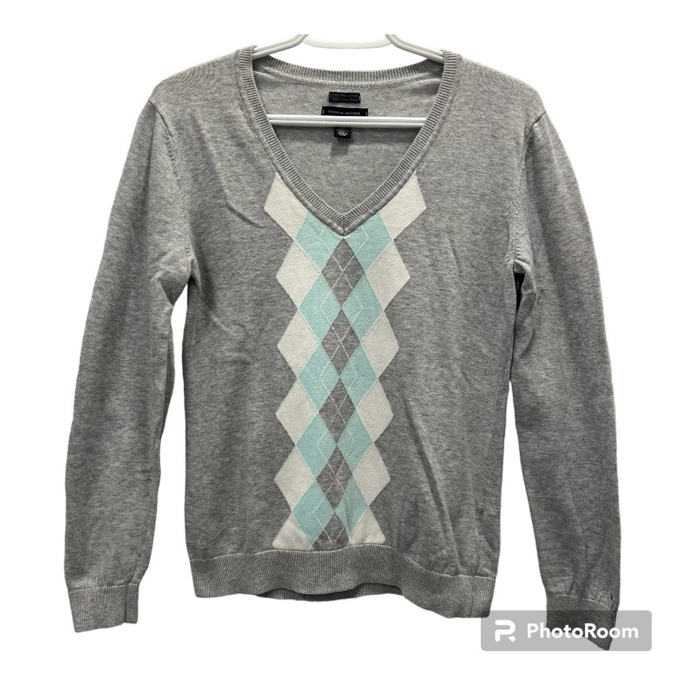 Argyle Pima Cotton Sweater